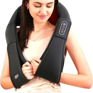 Careboda Shiatsu Neck and Back Massager with Soothing Heat, Electric Shoulder Ma